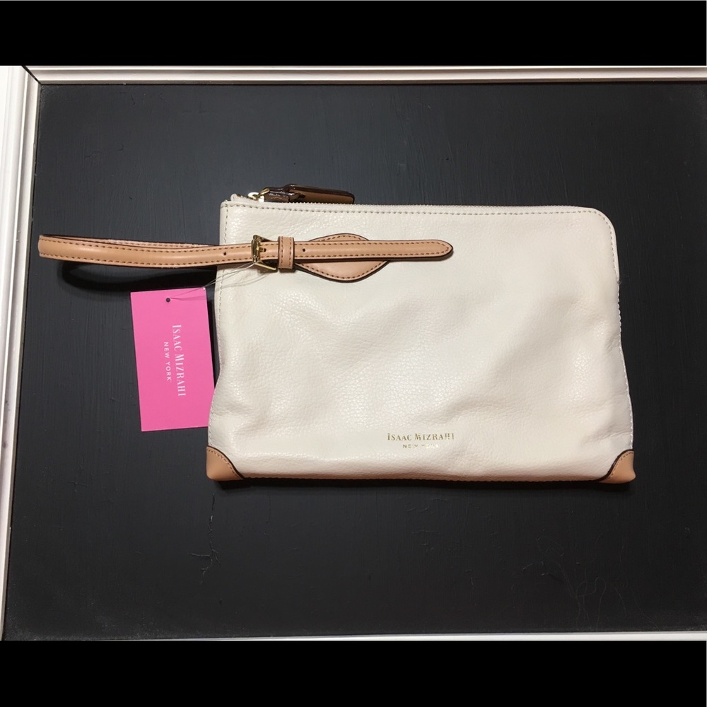 Isaac Mizrahi New Leather Wristlet
